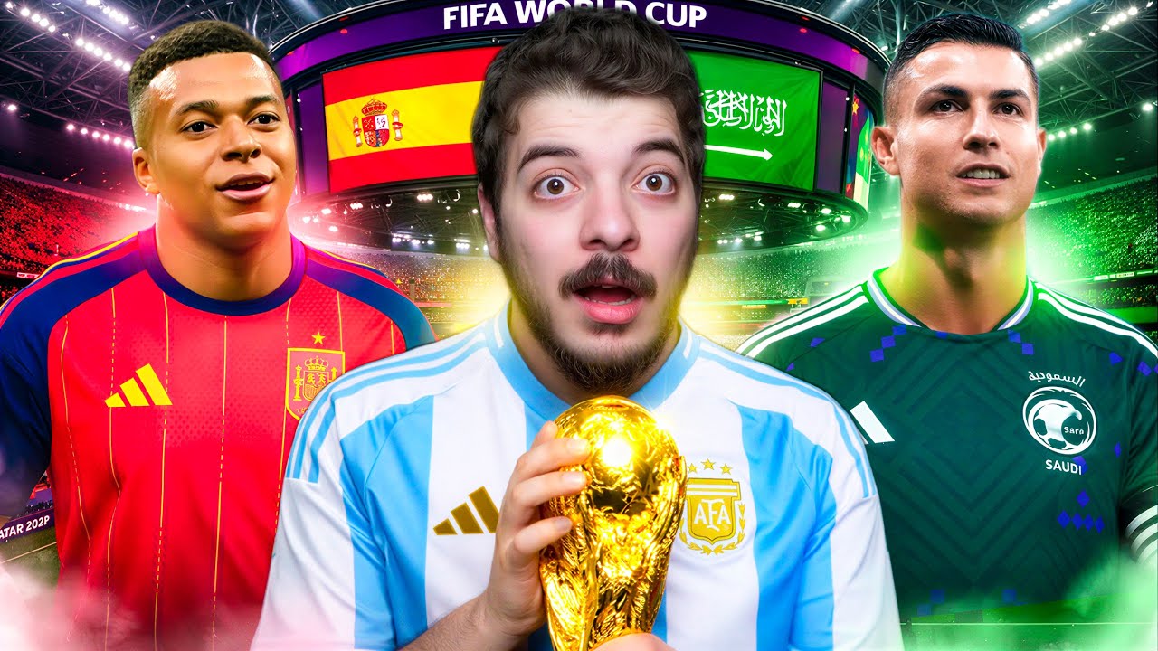 كأس العالم ولكن كل لاعب مع منتخب الدوري اللي بيلعب فيه 🔥
