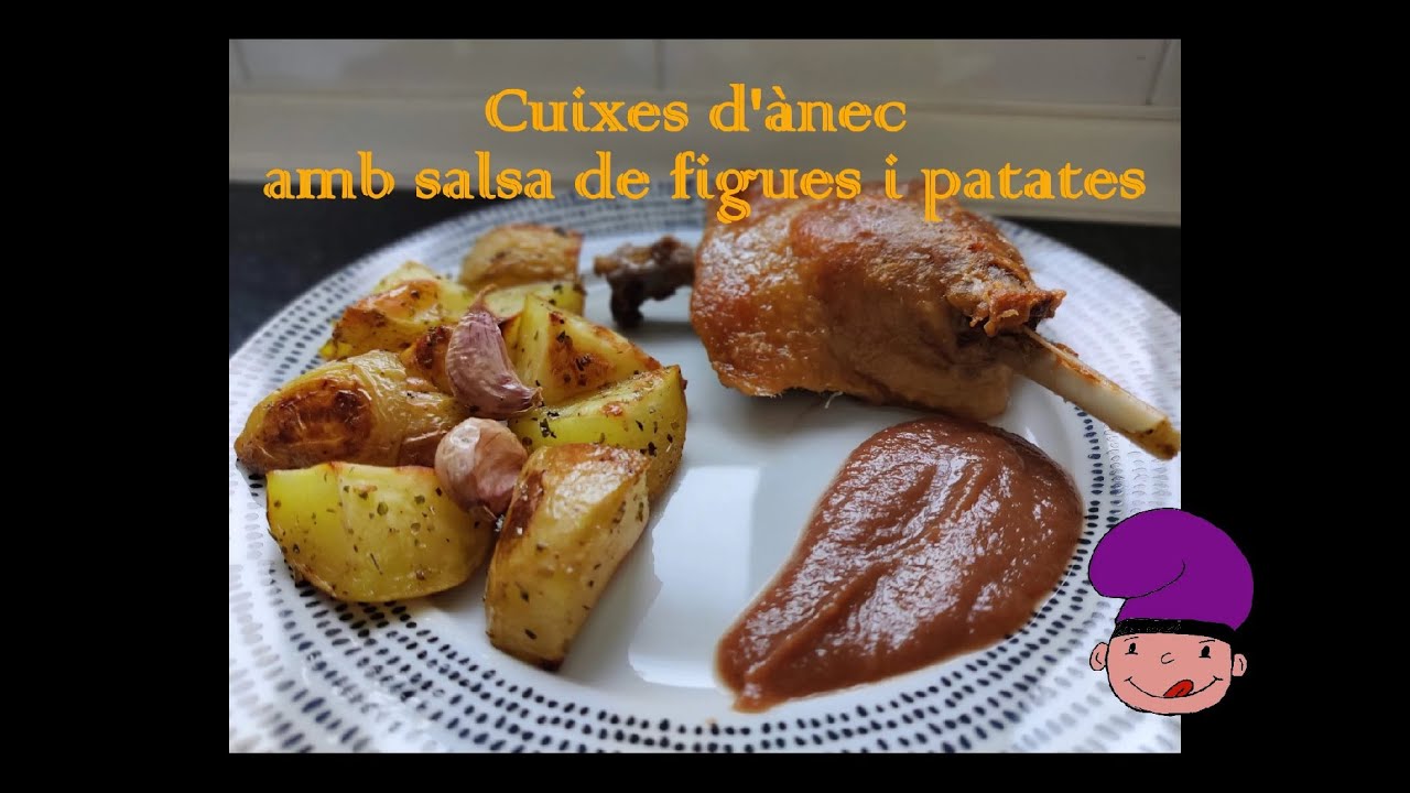 🎄Cuixes d'ànec amb salsa de figues i patates🦆 - plat nadalenc fàcil i ràpid