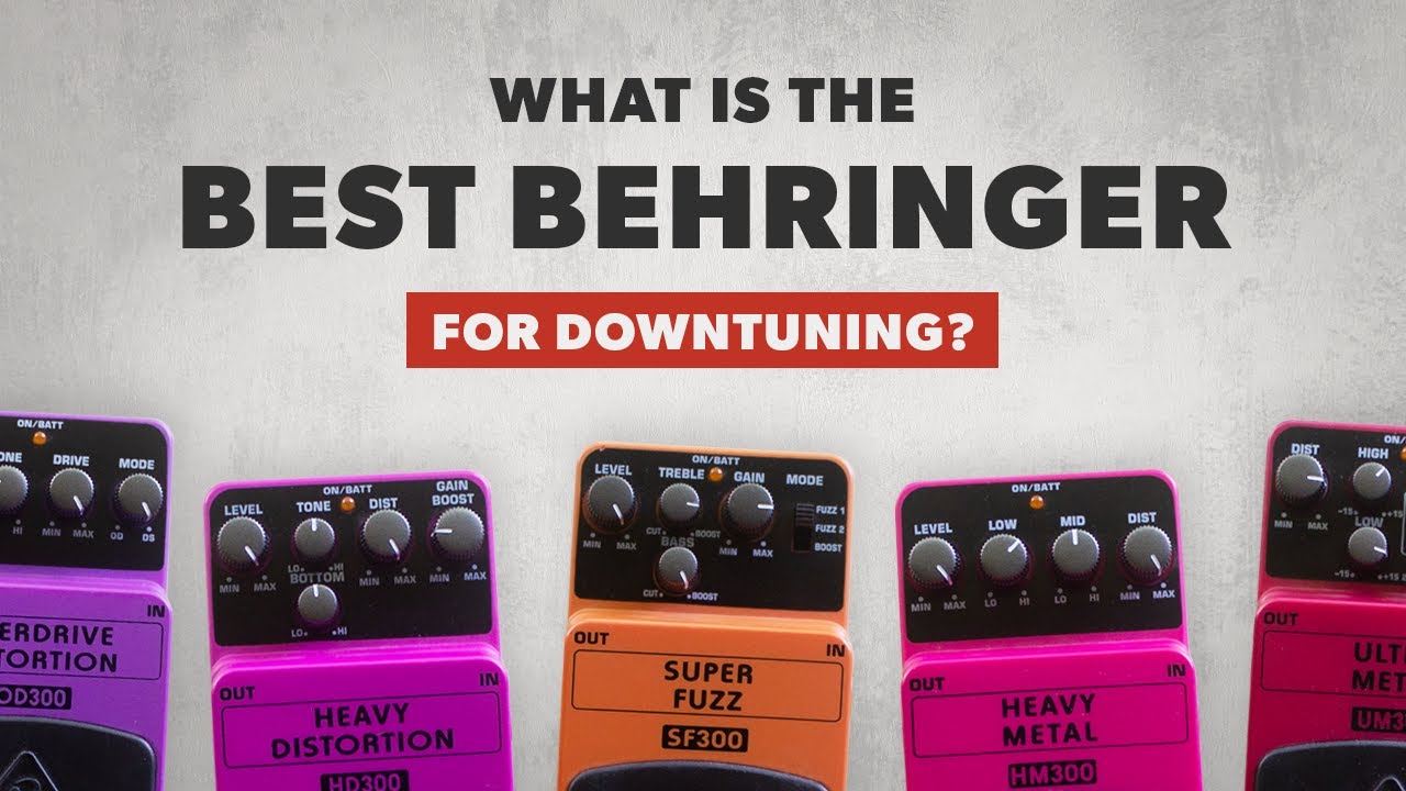 5 Different Behringer Distortion Pedals - Downtuned Metal Comparison/Shootout