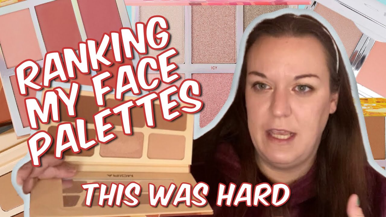 Ranking my Face Palettes of the Month- December 2021