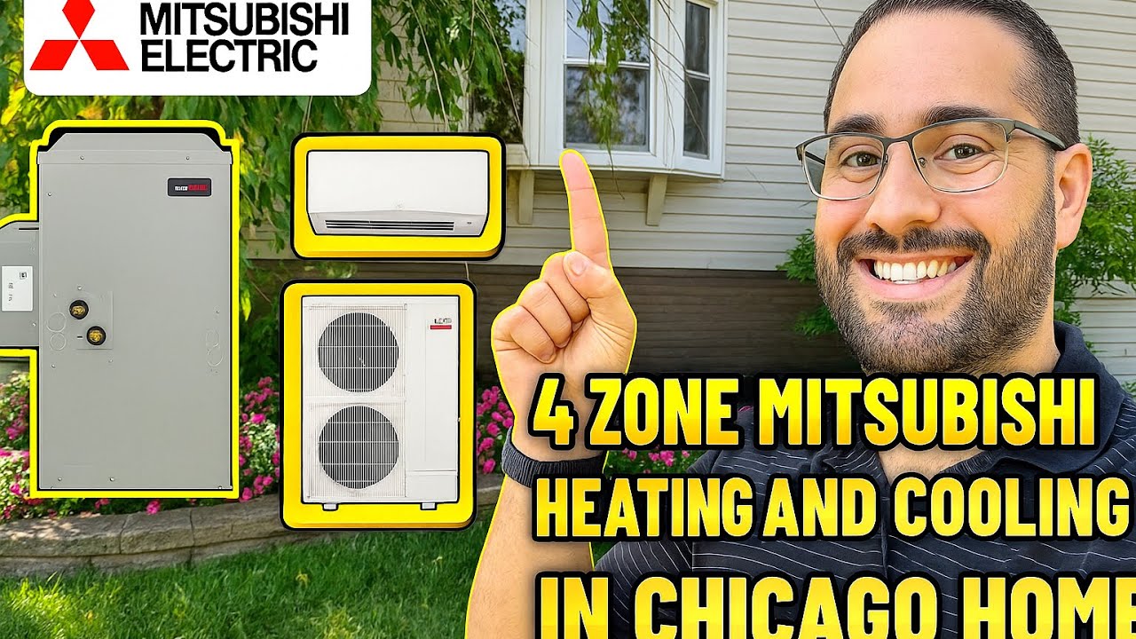 4 Zone Ducted/Ductless Mitsubishi Electric Air Conditioning Heat Pump system