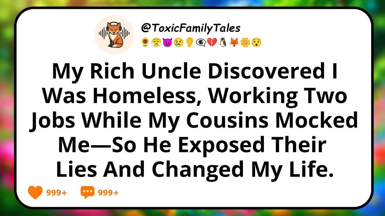 My Rich Uncle Discovered I Was Homeless, Working Two Jobs While My Cousins Mocked Me—So He Exposed..