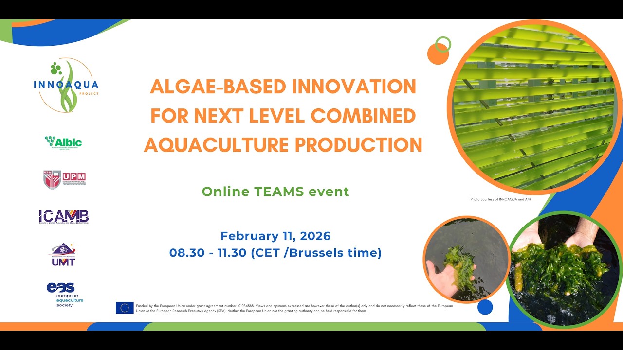 [ INNOAQUA ] Algae-based innovation for next level combined aquaculture production