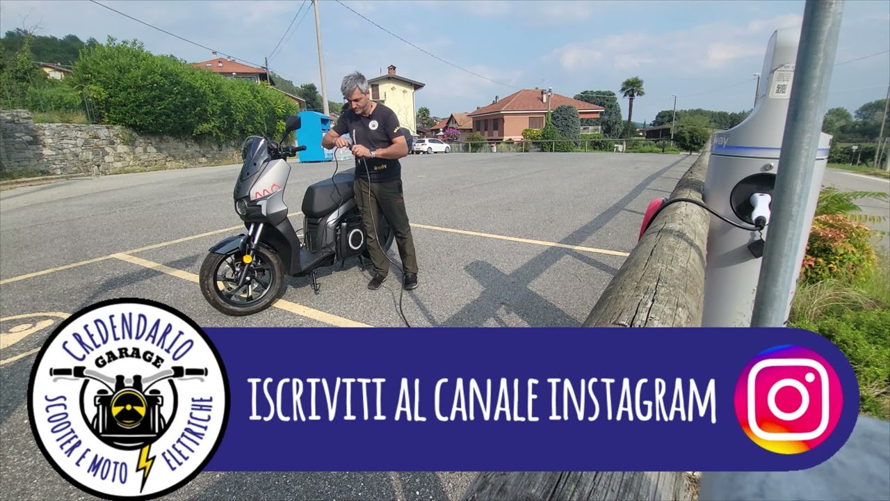 Cavo per caricare lo scooter/moto elettrica dalla colonnina con la chiave di sgancio d'emergenza
