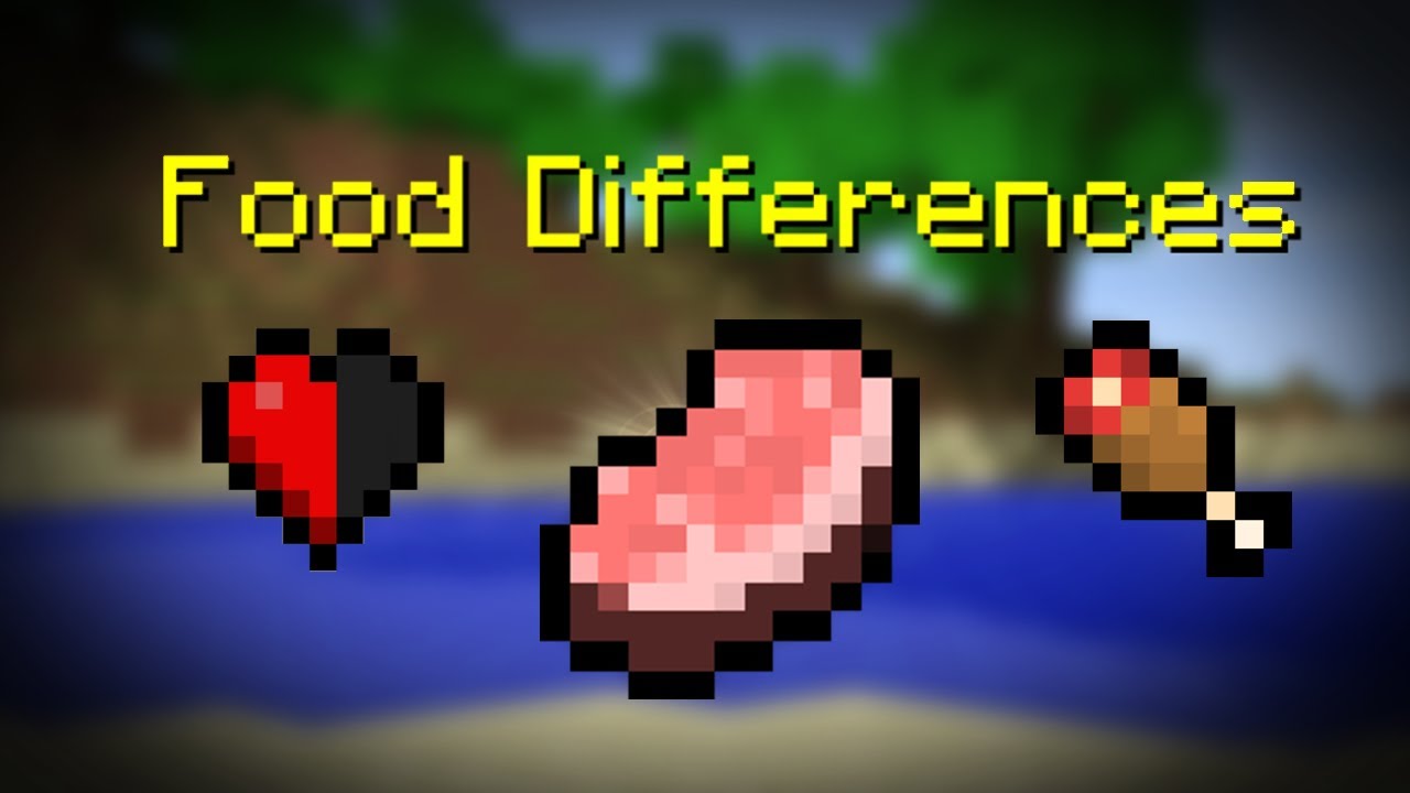 Old Minecraft Food Differences (Beta 1.7.3 and Before)