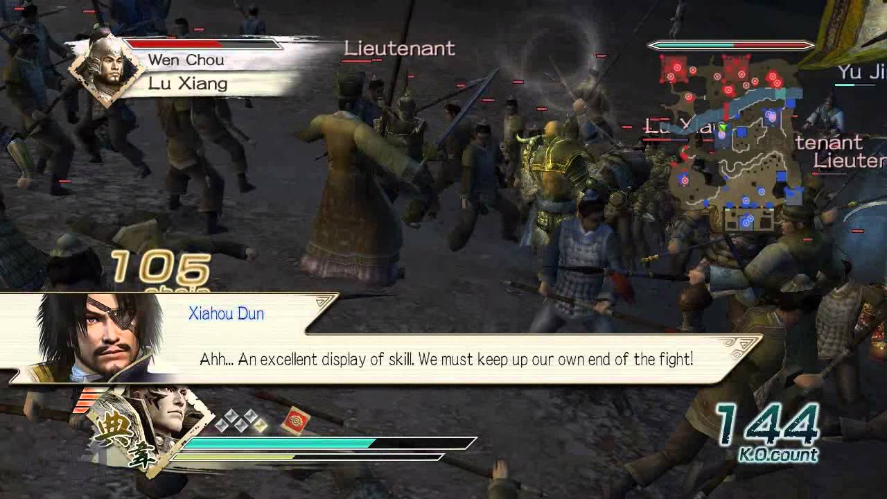 Let's Play Dynasty Warriors 6 Dian Wei(Wei pt2) Battle of Guan Du(1of2)