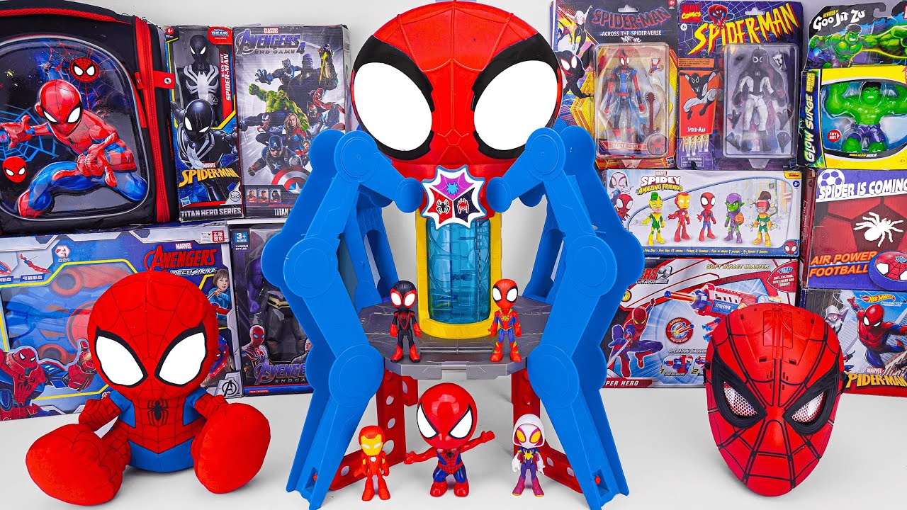 Marvel Spiderman Toys Unboxing Review | Marvel Spiderman Webquarters | Spider Man Bow & Arrow