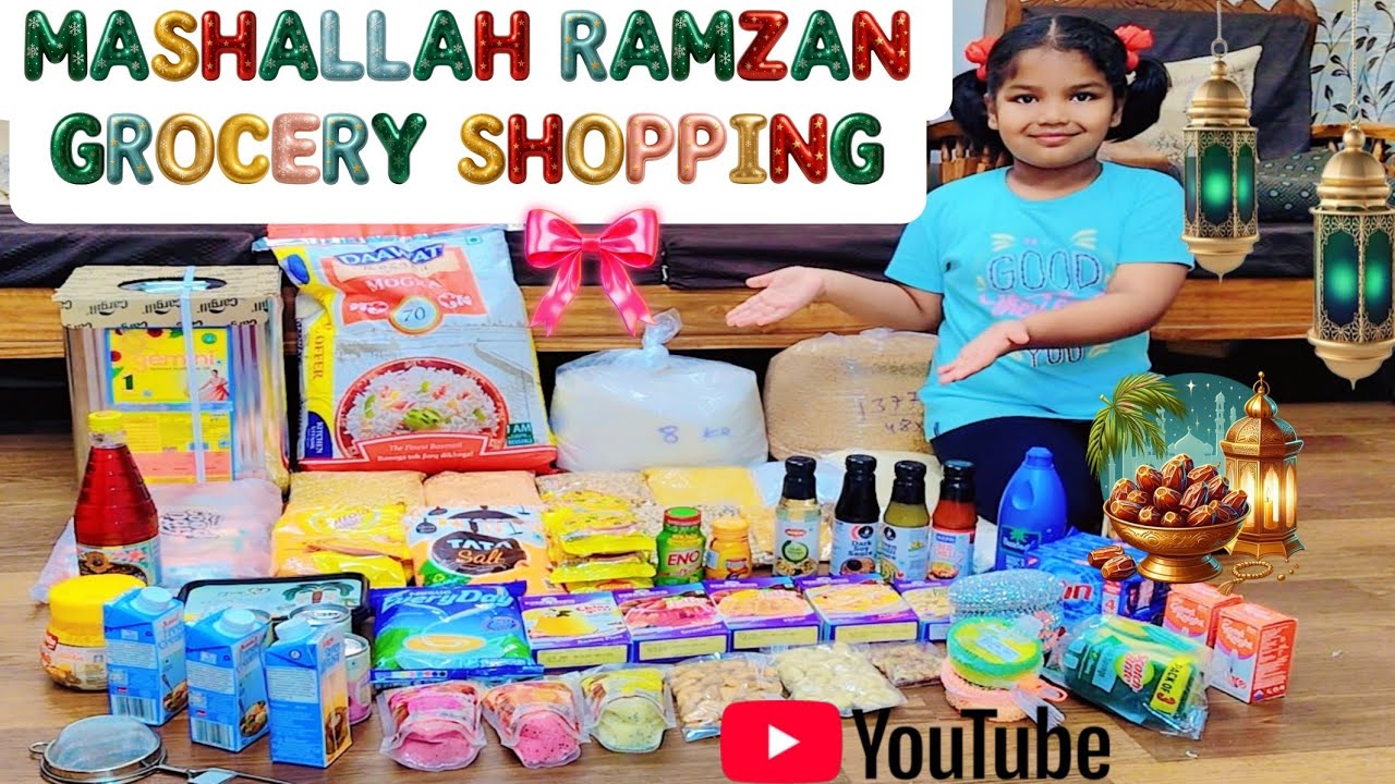 क्या लिया है रमज़ान के लिए |MY GROCERY SHOPPING FOR RAMADAN 🥰🫰|#Fatemalittlevlogger 