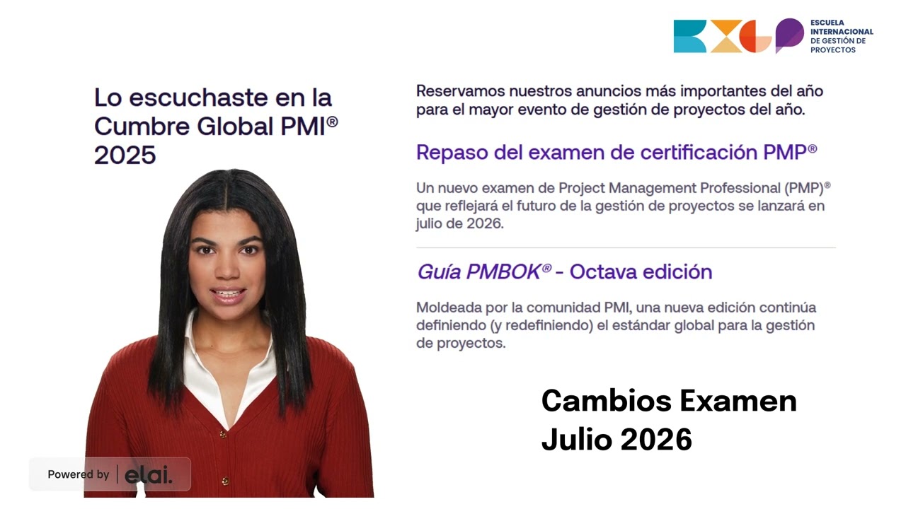 Ya tenemos fechas para el nuevo examen PMP ® 2026 y el PMBOK 8 ®