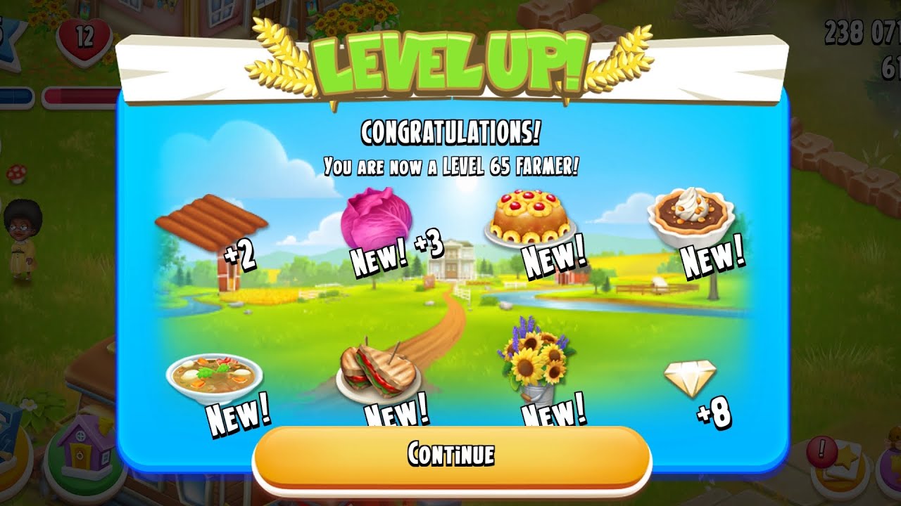 New Level Up 65 in Hay Day Farm | Gameplay 💚