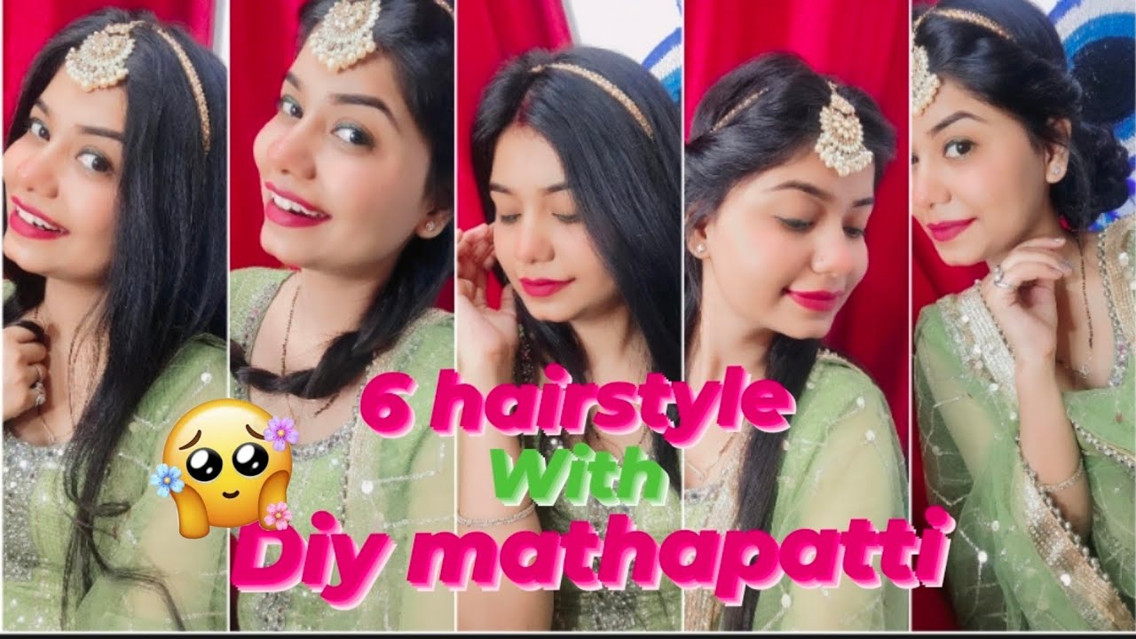 Diy mathapatti hairstyle wedding, function hairstyle #diy @YouTube @RekhaSharmaBeNatural