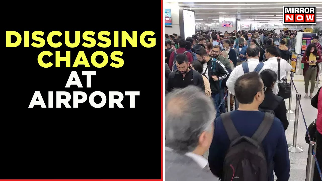 Chaos At Airport | Jyotiraditya Scindia Surprise Visit To Delhi Airport |Discussing Chaos At Airport