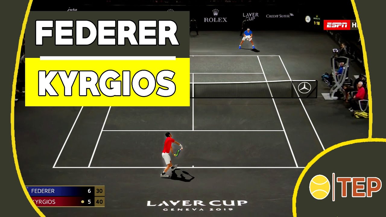Tennis Elbow 2020 - FEDERER vs KYRGIOS 🎾 (Laver Cup 2019)