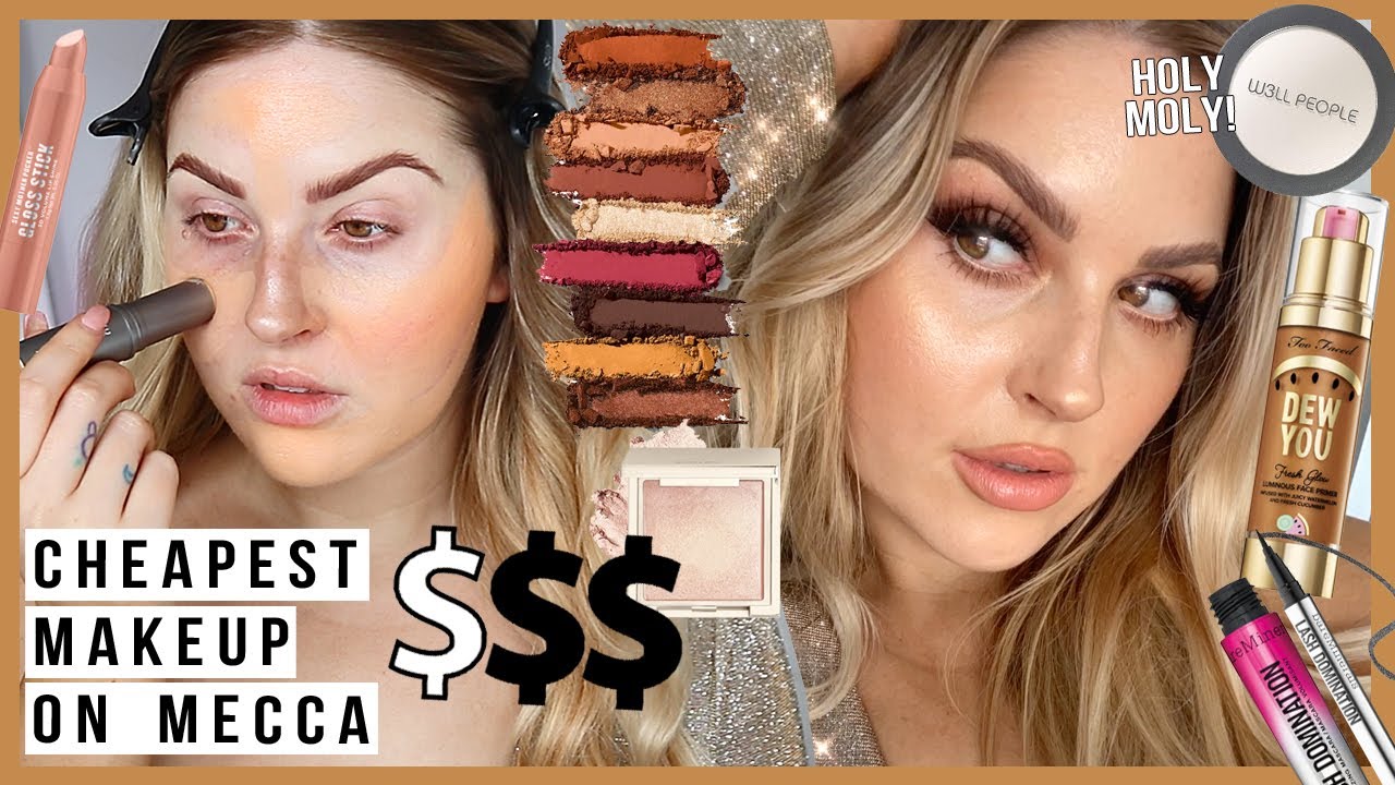 💸 full face of the CHEAPEST MAKEUP on MECCA COSMETICA! 😮
