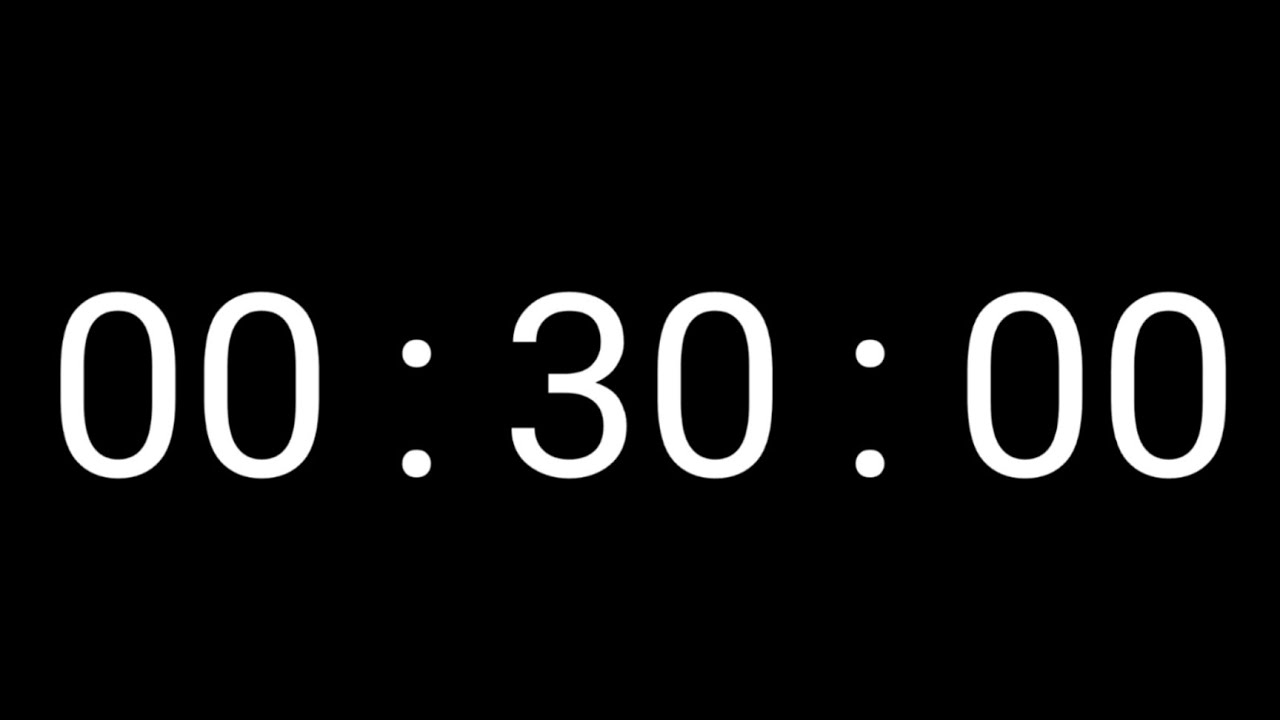 30 Minutes Countdown Timer For Study 