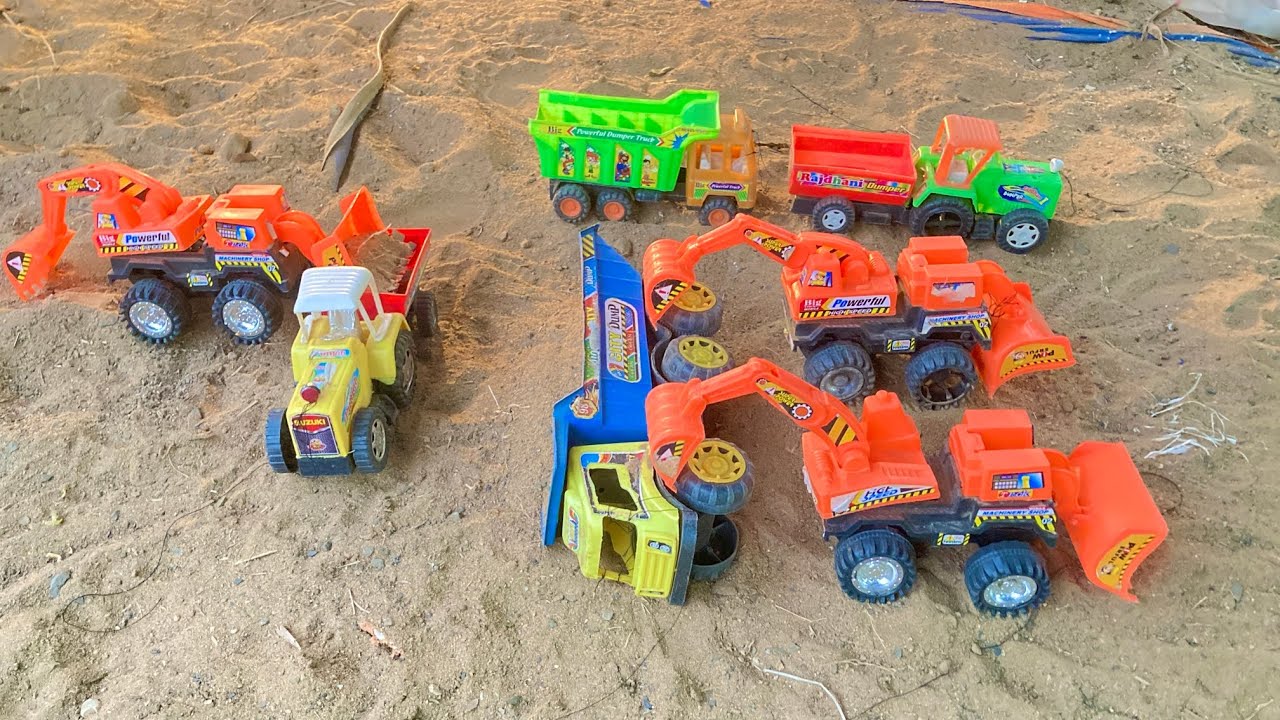 Big City dumper loading sand overturned 😱 || gadiwala cartoon || cartoon video 