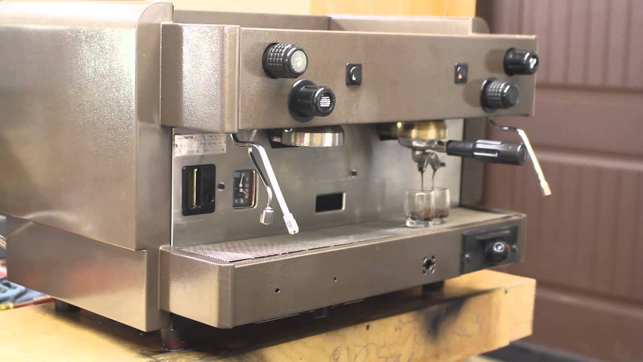 Faema 2 Group Semi Automatic Espresso Machine Demo
