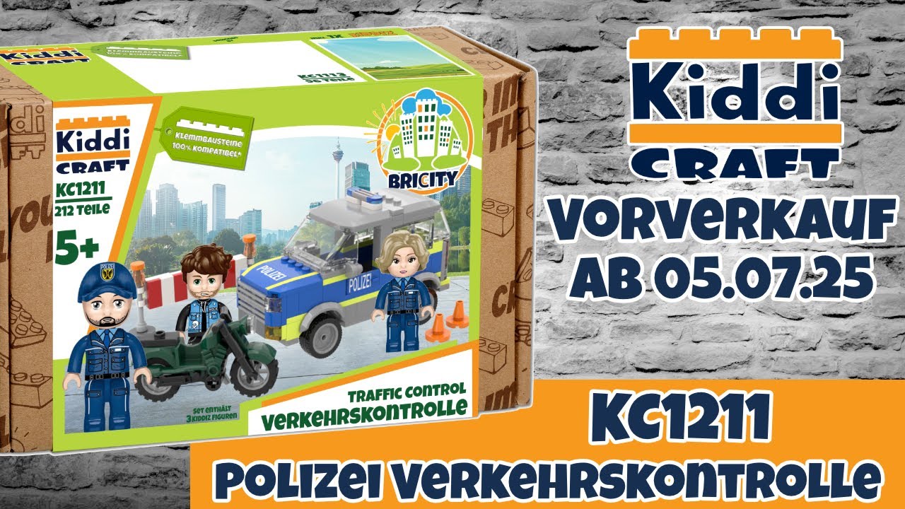Kiddicraft KC1211 Polizei Verkehrskontrolle - Vorverkauf-Vorschau