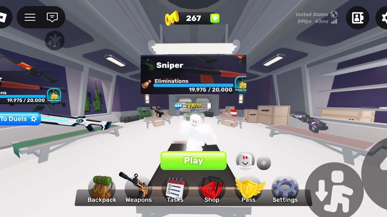I finally got Midas touch on sniper..#rivals #roblox 