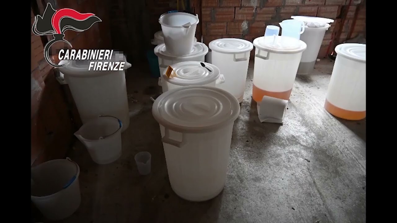 Raffineria di cocaina scoperta in Toscana