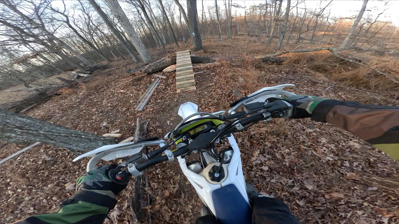Husky FE 350 Fast Trail Riding POV
