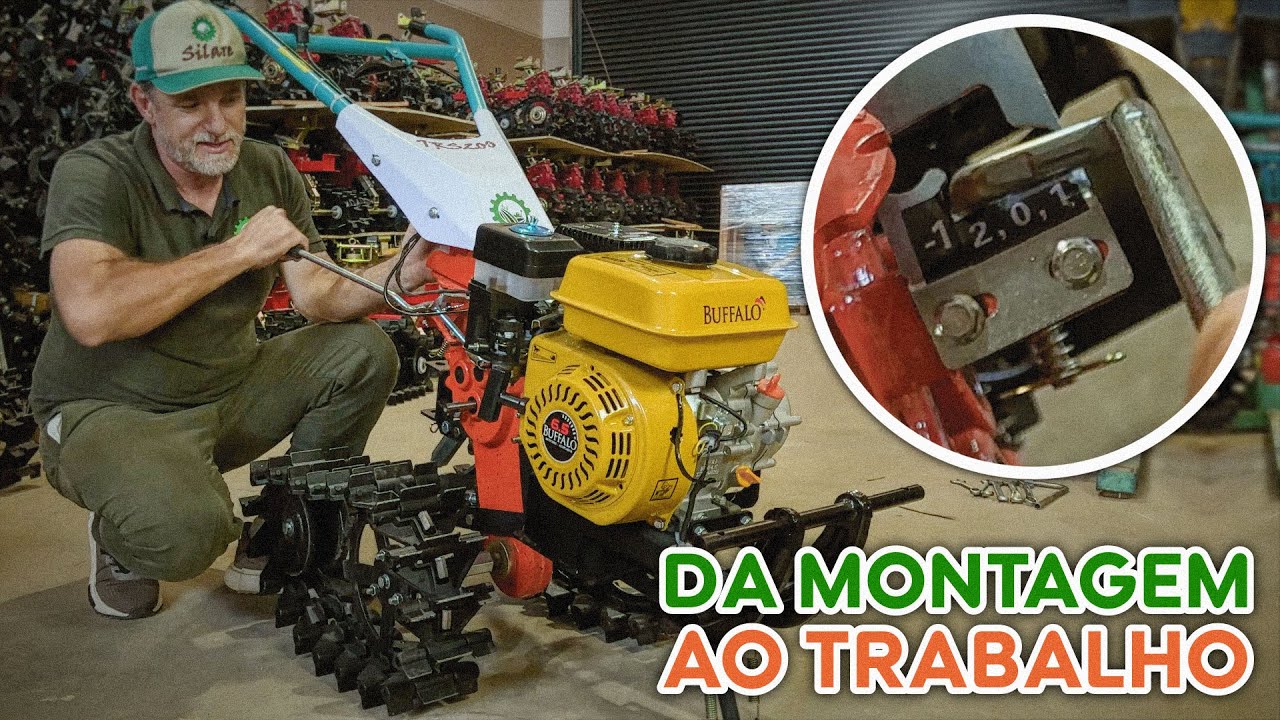 Preparando o tratorito TRS200 da Silare para o primeiro uso
