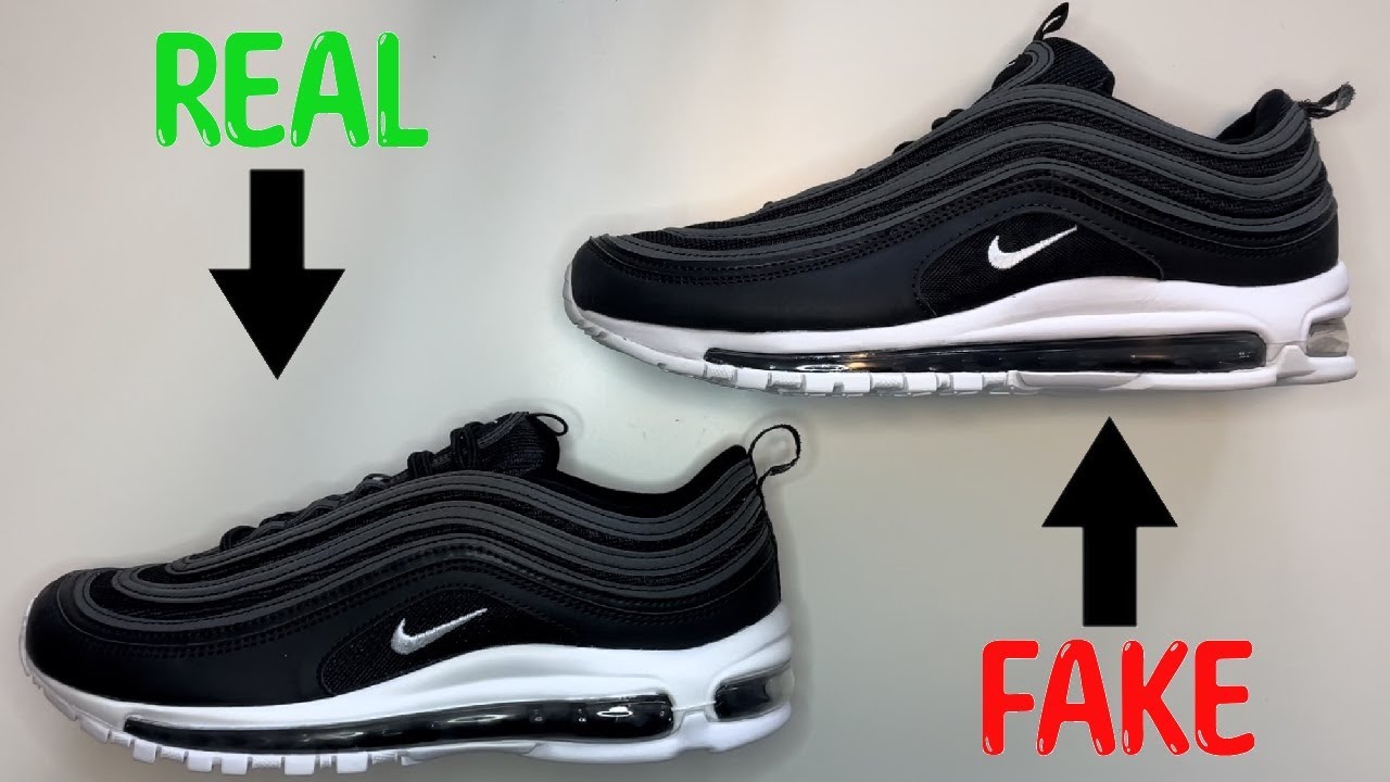 СРАВНЕНИЕ НАСТОЯЩИХ И ПОДДЕЛЬНЫХ КРОССОВОК NIKE AIR MAX 97.
