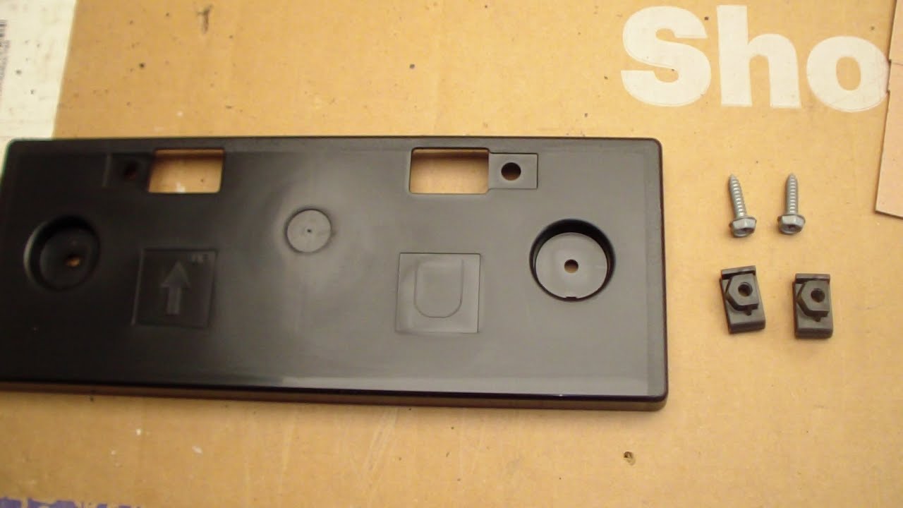 Installing Front License Plate Bracket Nissan Altima