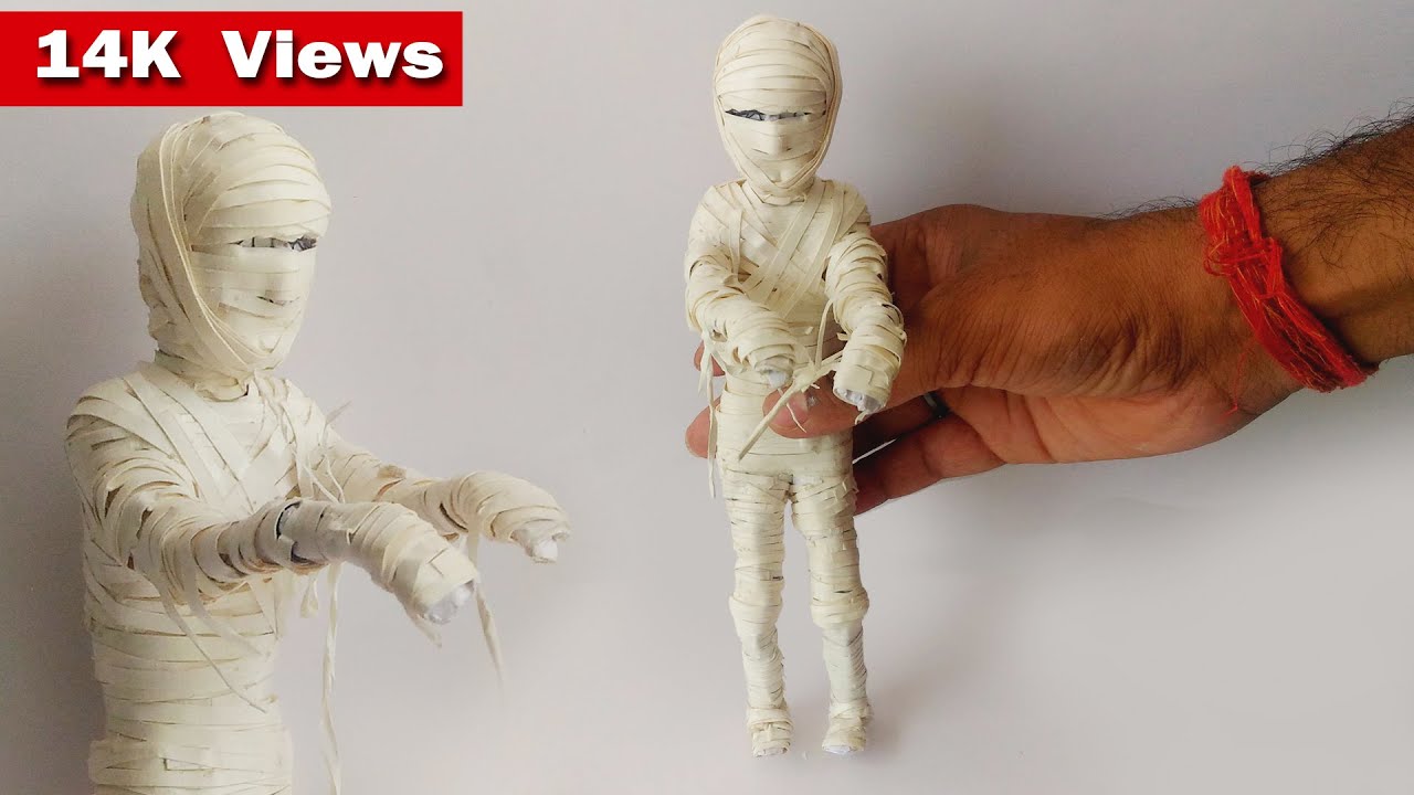 How to Make Egyptian Mummy for Halloween Day by Paper
