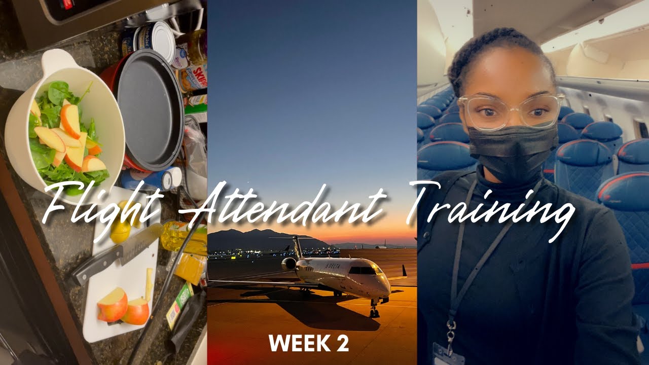 Flight Attendant Training SkyWest Wk 2 | Touring Planes, Cooking In Hotel Room + Passing My Exams!