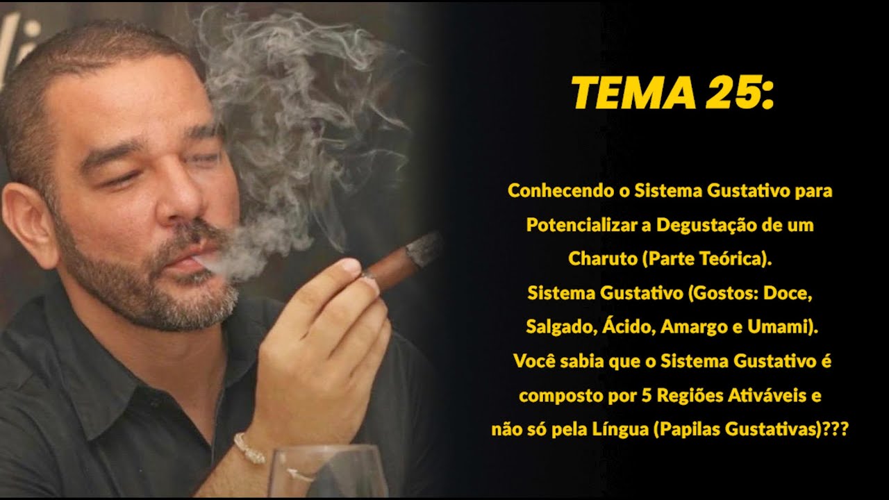 Tema 25: Conhecendo o Sistema Gustativo para Potencializar a Degustação de um Charuto (Teoria)!