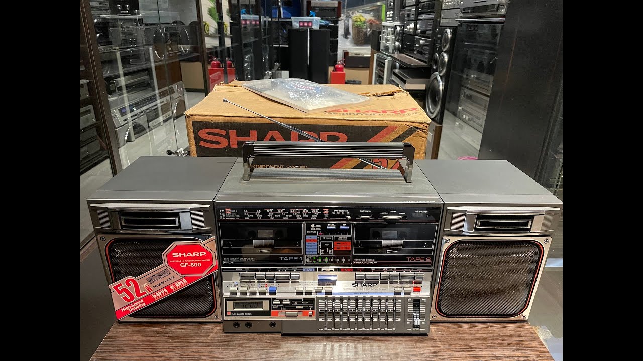 vintagemoscow   магнитола sharp gf 800 time ,идеал, как новый