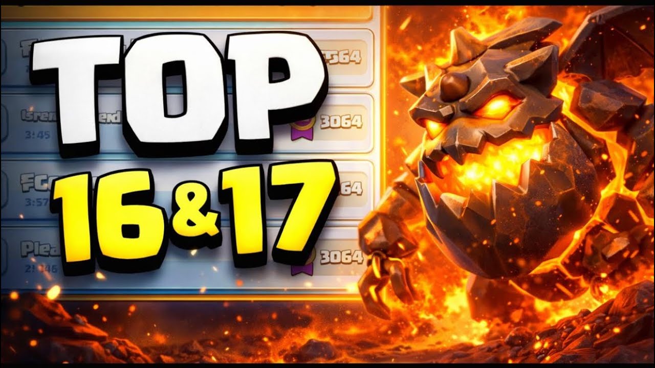 رحلة في التوب لادر 🔥 كيف رفعت حسابين إلى Top 16 & 17 نهاية موسم - كلاش رويال /  push season end