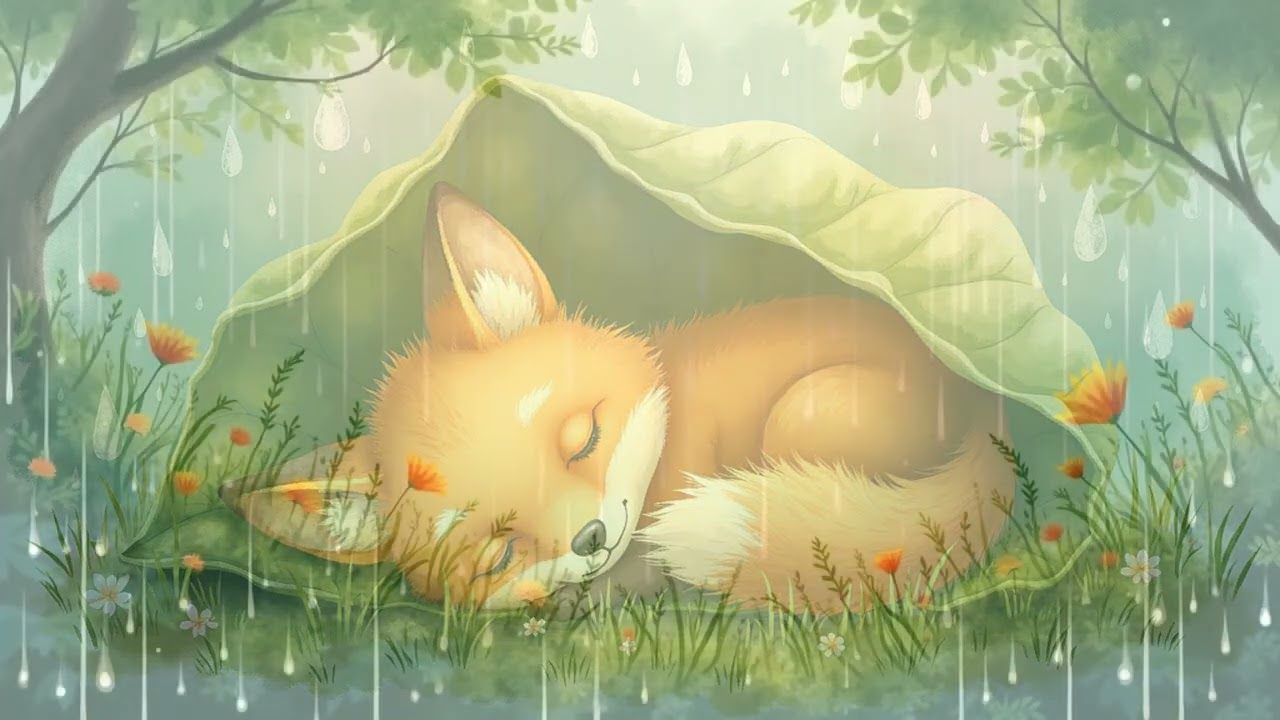 3 Hour Rain + Lullaby Mix - White Noise & Gentle Melodies All Night