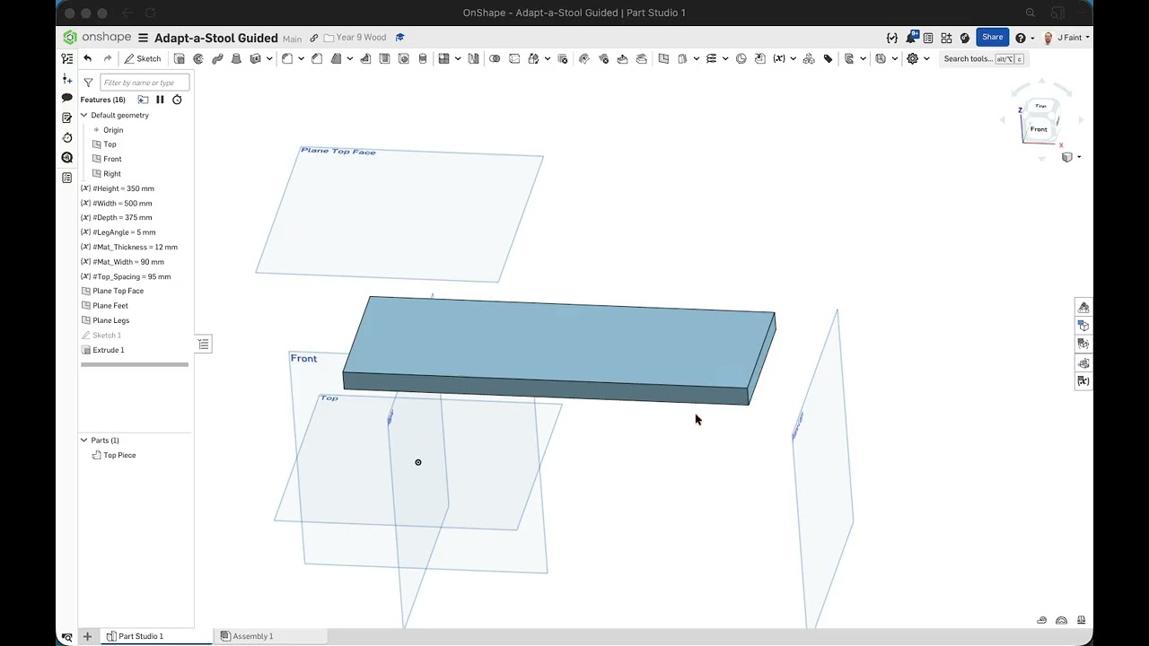 OnShape - Adapt-a-Stool Stage 1