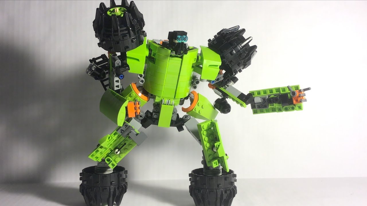 Transforming Lego Power Miners Thunder Driller (MOC)