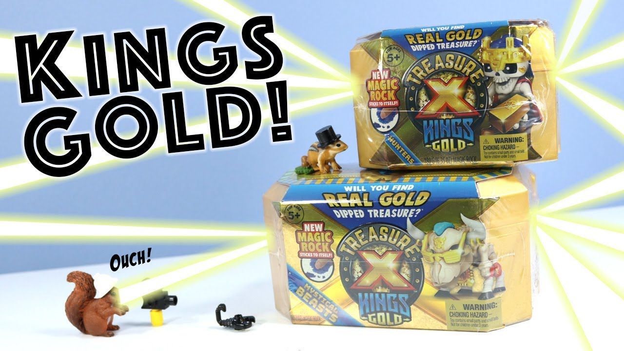 Treasure X Kings Gold New Magic Rock Dig & Opening Moose Toys