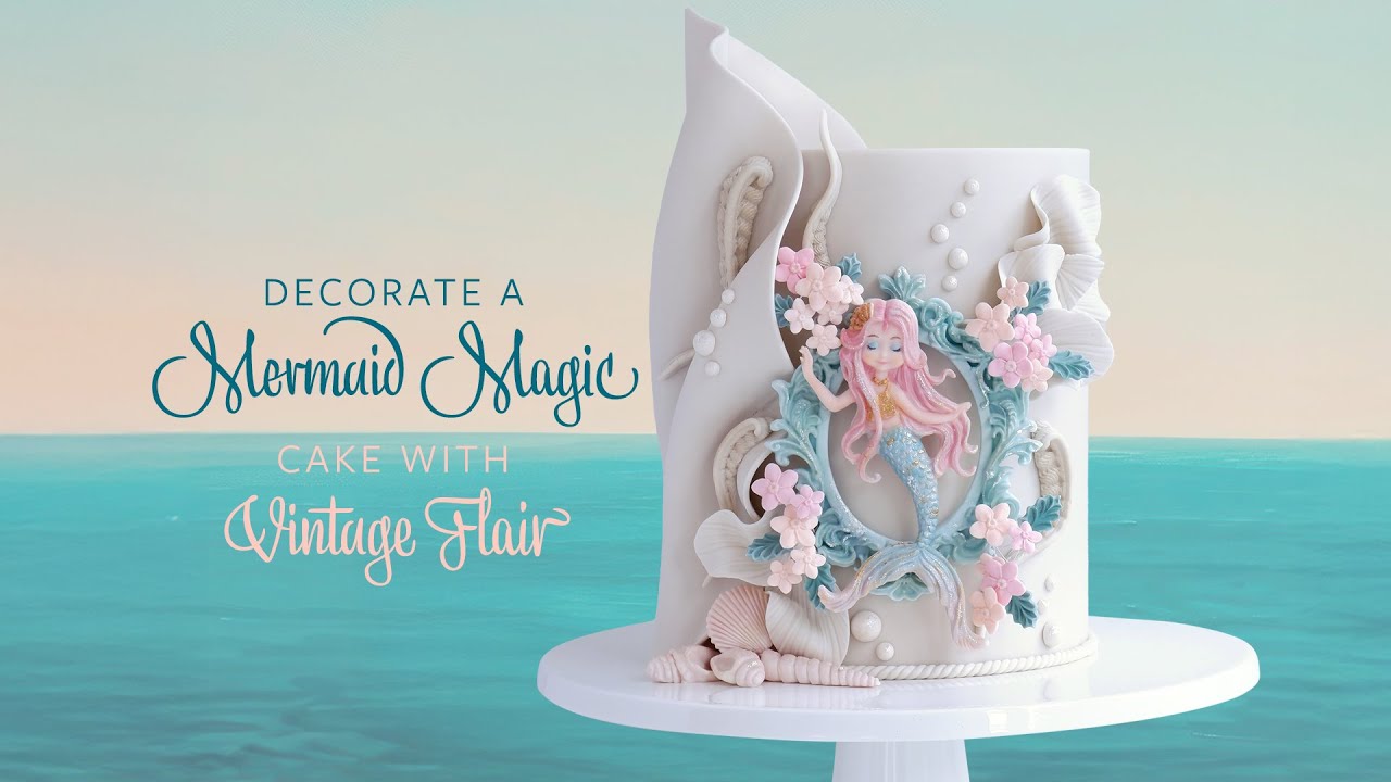 Decorate a Fabulous Mermaid Cake using Moulds