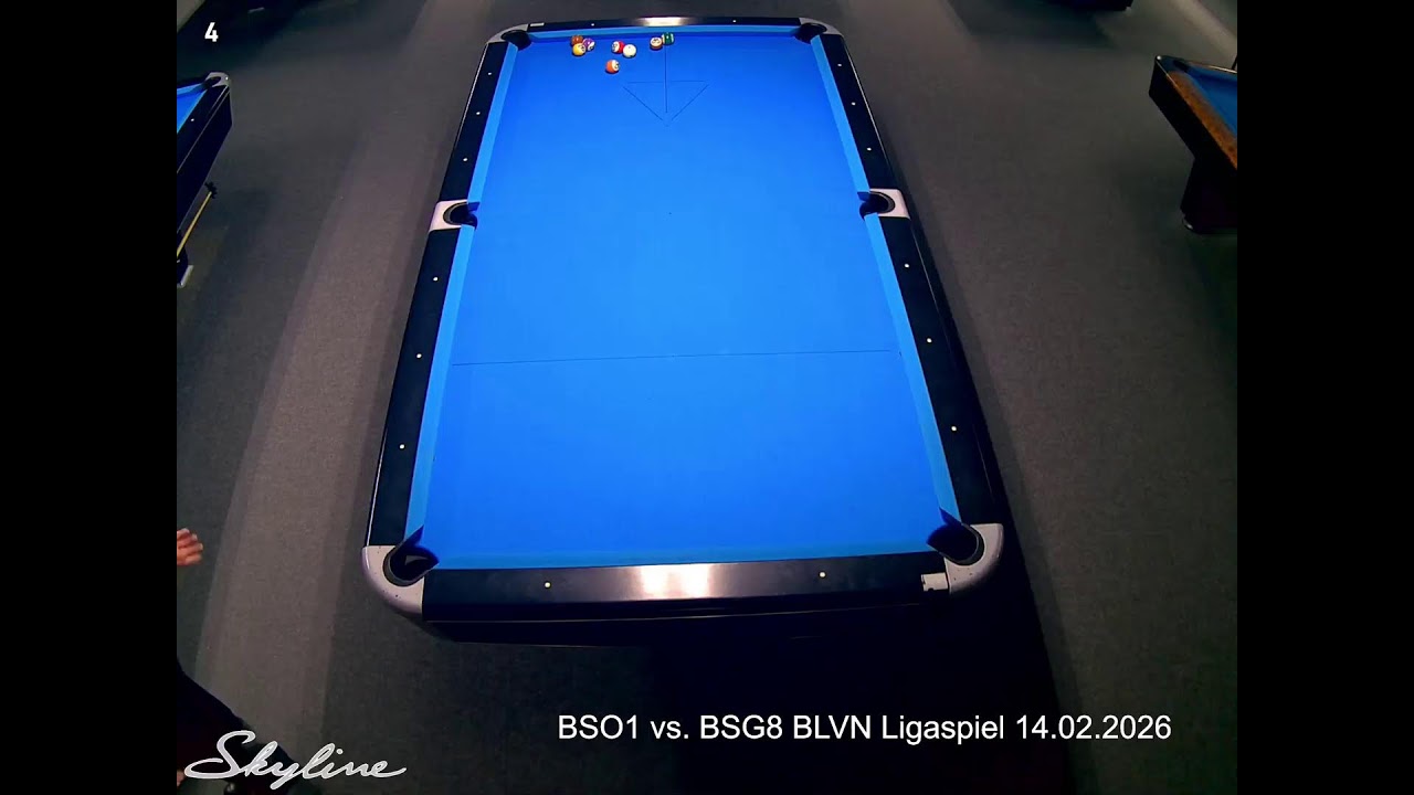 Billardcafe Skyline BSO1 vs. BSG8 BLVN Ligaspiel 14.02.2026