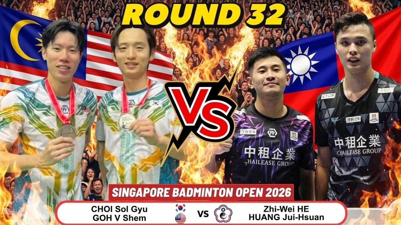 [R32] Goh V Shem-Choi Sol Gyu (MAS/KOR) VS Zhi Wei He-Huang Jui (TPE)‼️#badmintonproshuttler 