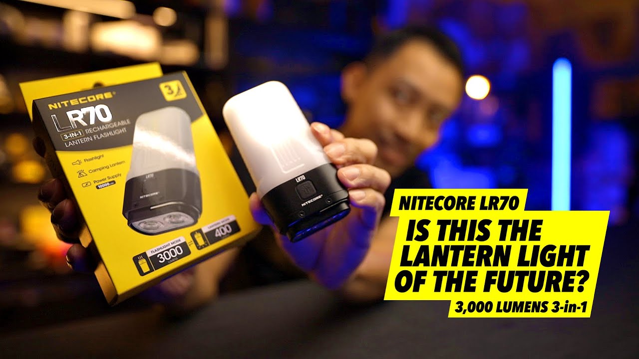Это будущее фонарей-фонарей? Конечно, Nitecore LR70 (3000 люмен)