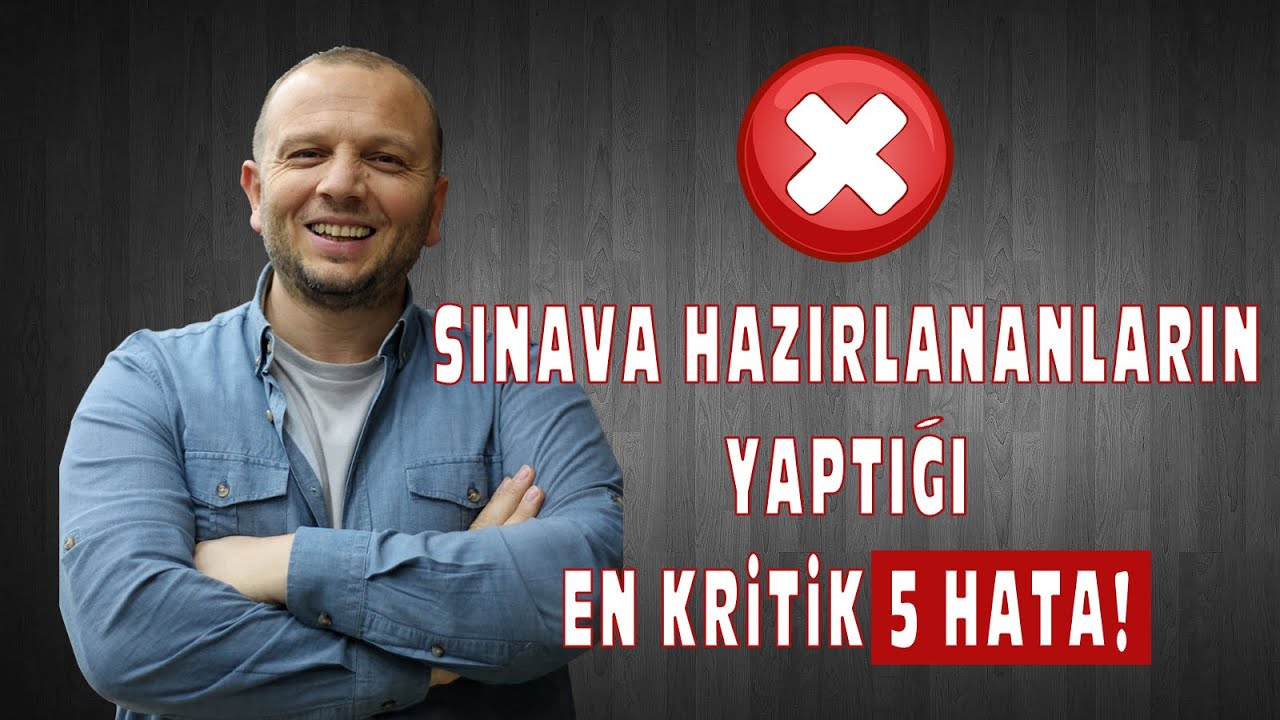 Sınava hazırlananların yaptığı en kritik 5 hata! | Bilinçsel Yayınları - Suat AŞCI