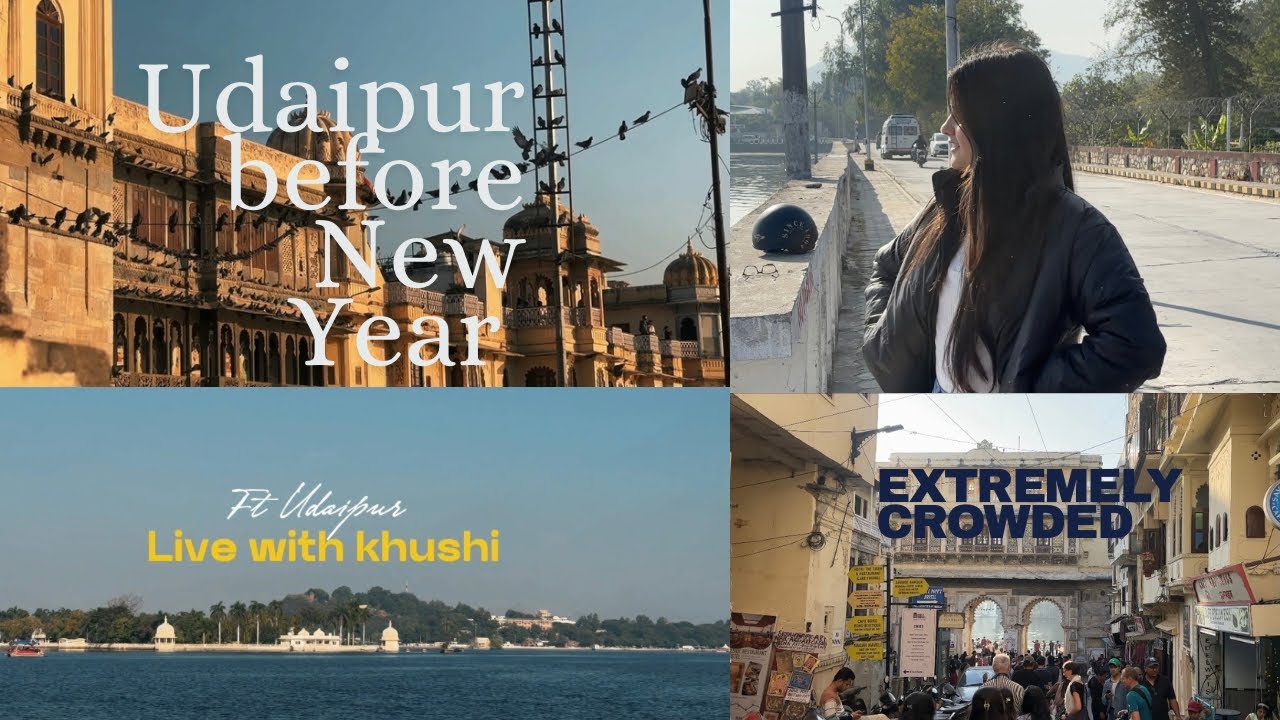 Udaipur in December| Extremely Crowded 😨| First Vlog #udaipur @Livingwithkhushii 