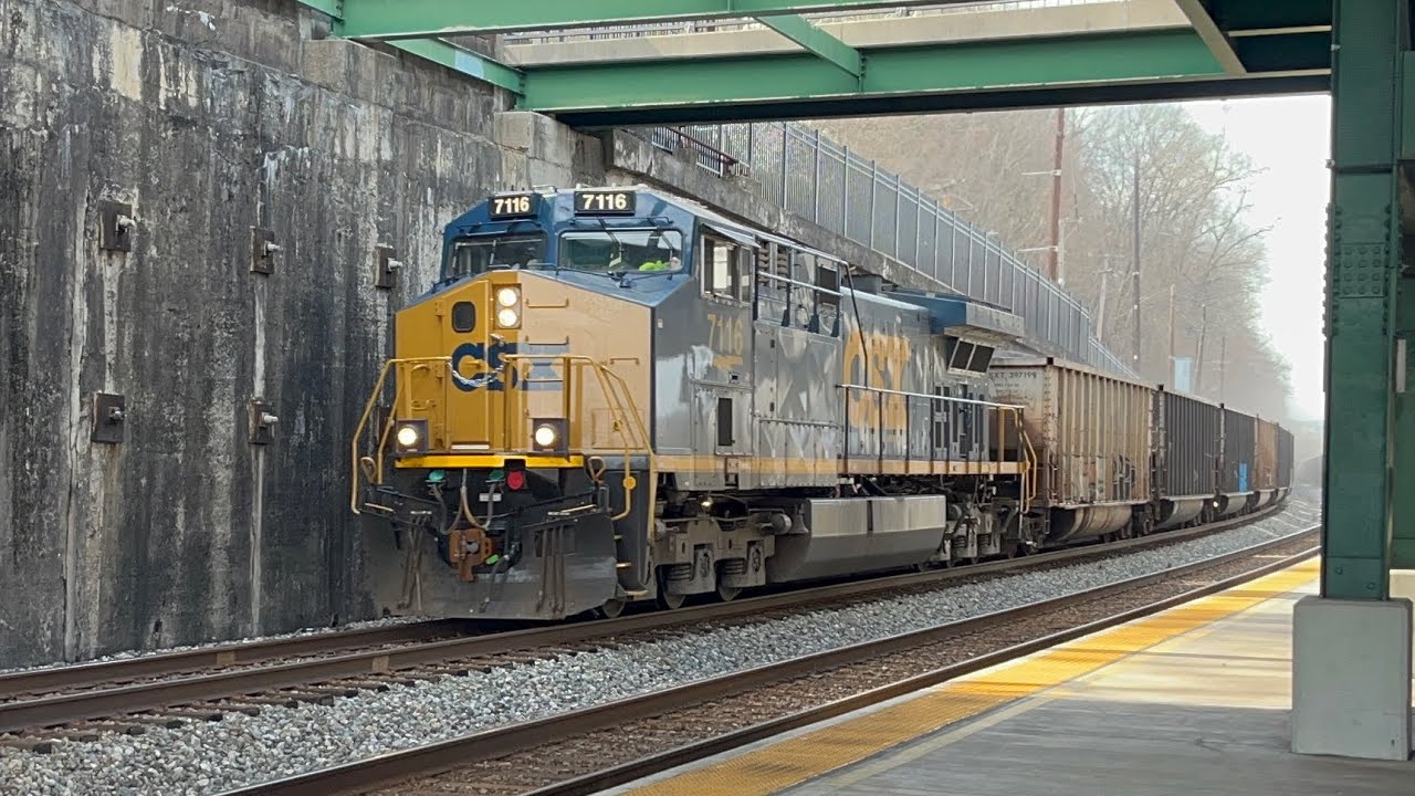 200 car long coal train passing through Charleston WV
