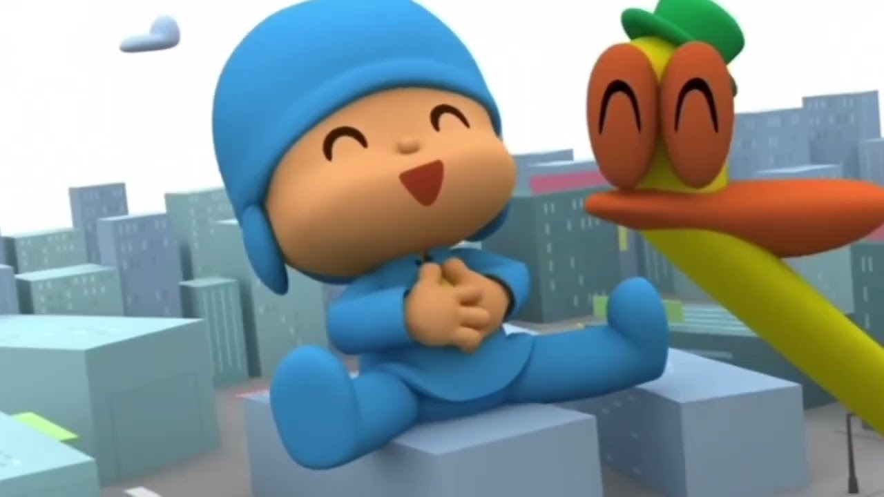 Pocoyo and Pato’s Biggest Giant Monsters Destroy The City Playing Crossover