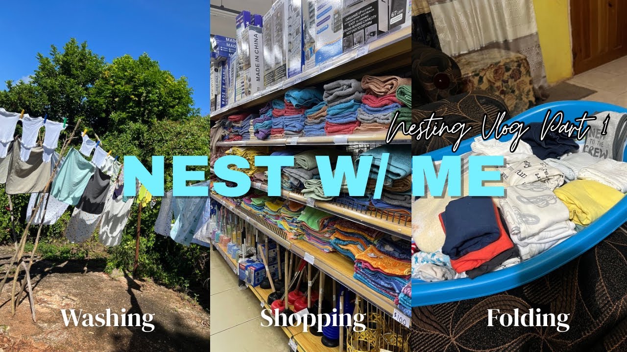 Nesting as a Teen Mom💙🇯🇲 | Washing, Organizing, Shopping + Mini Haul 