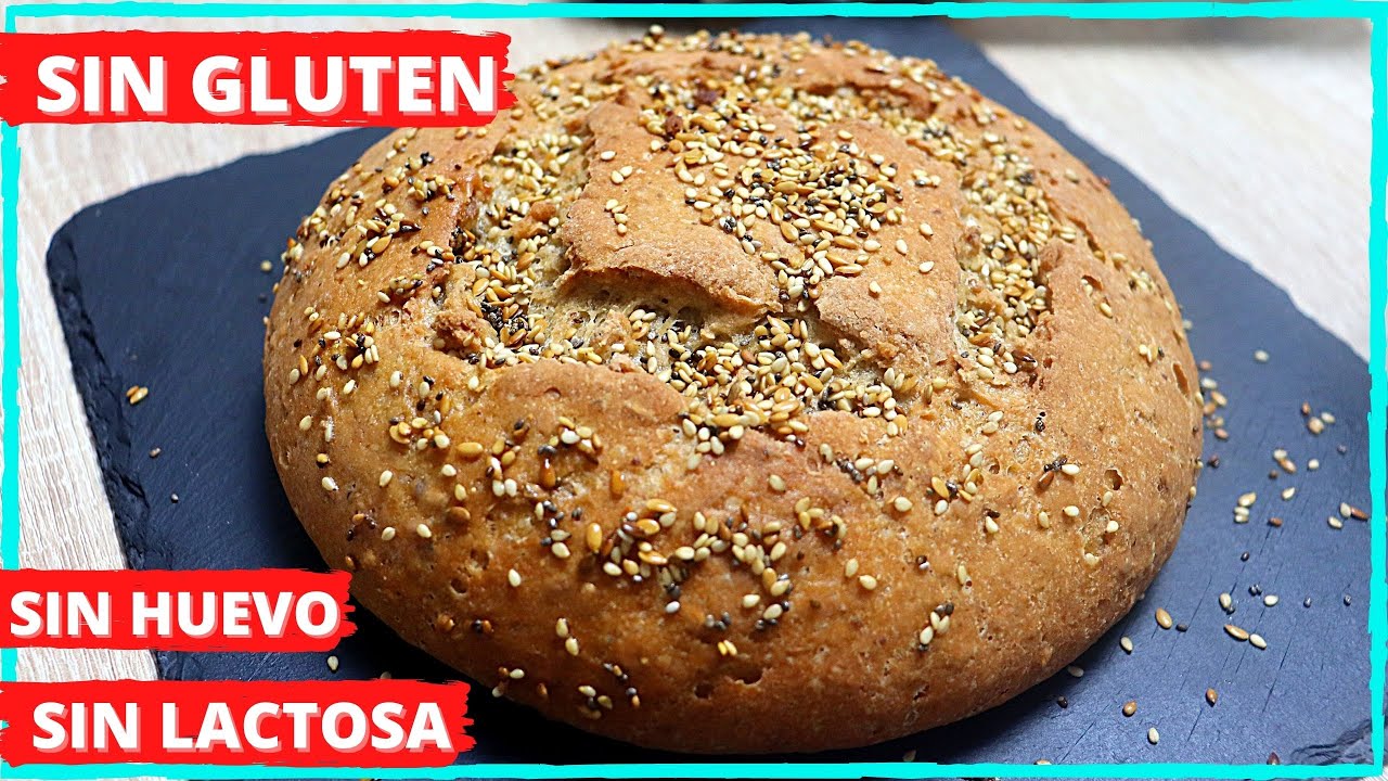 Haz este PAN CASERO  (SIN GLUTEN , SIN LACTOSA ,SIN HUEVOS  )con semillas fácil y rápido