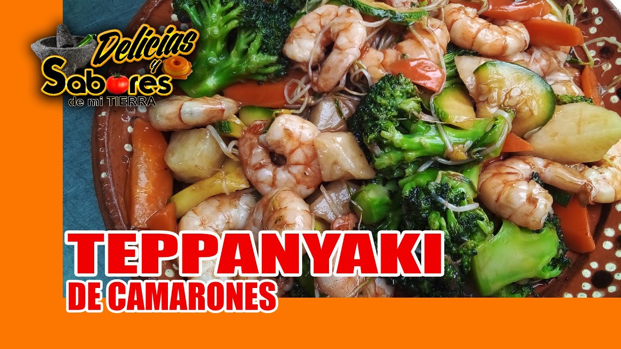 Teppanyaki de Camarones  (Camarones Salteados con Verduras)