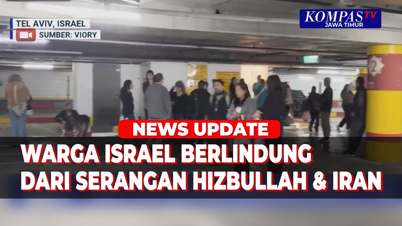 Tel Aviv Jadi Target Serangan Iran, Warga Israel Ramai Ramai Berlindung di Bawah Tanah