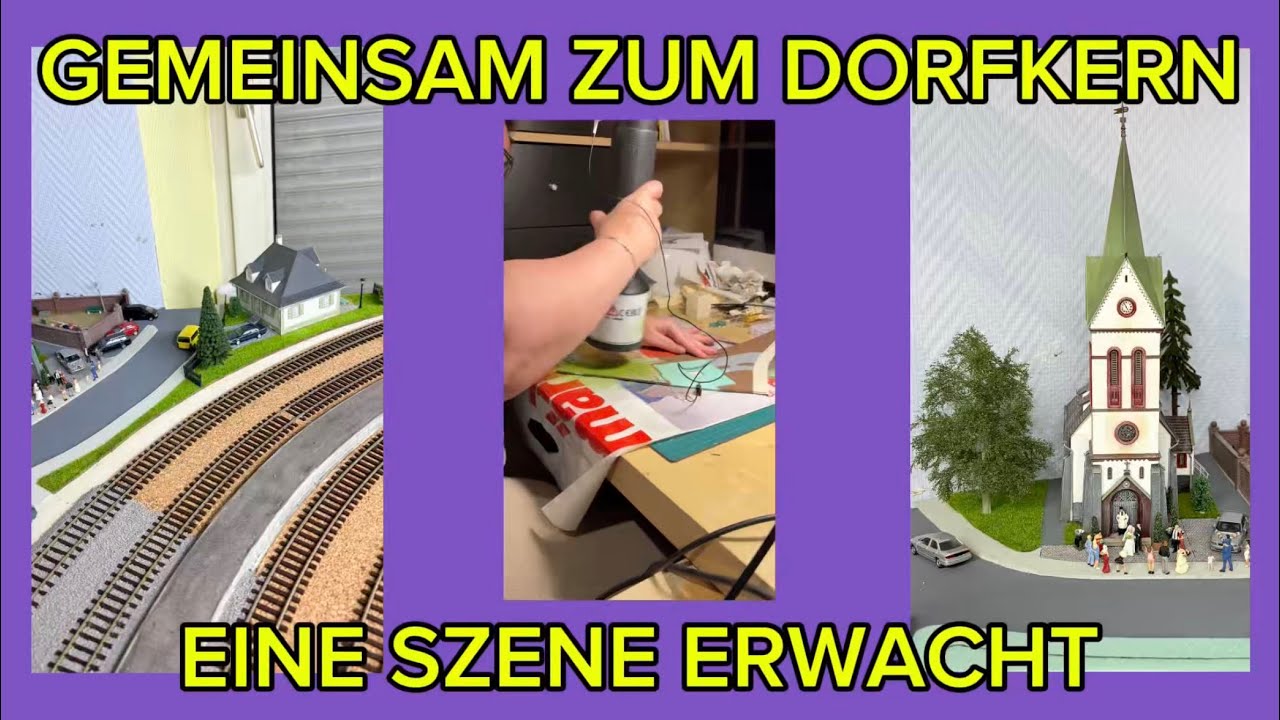 Von der Grundplatte zur Dorfkirche &ndash; so entsteht eine Szene